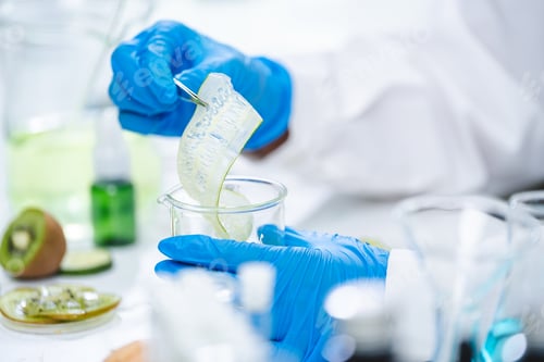 Preview: researcher working in laboratory for medicals science research using scientific equipment technology