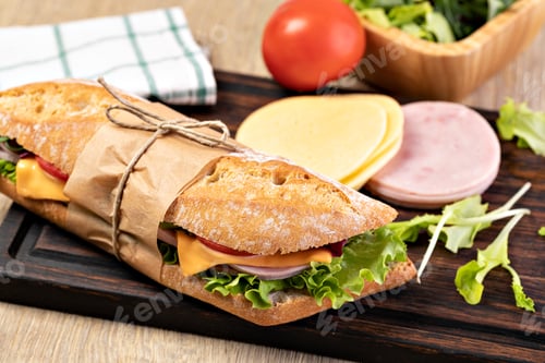 Preview: fresh submarine sandwich