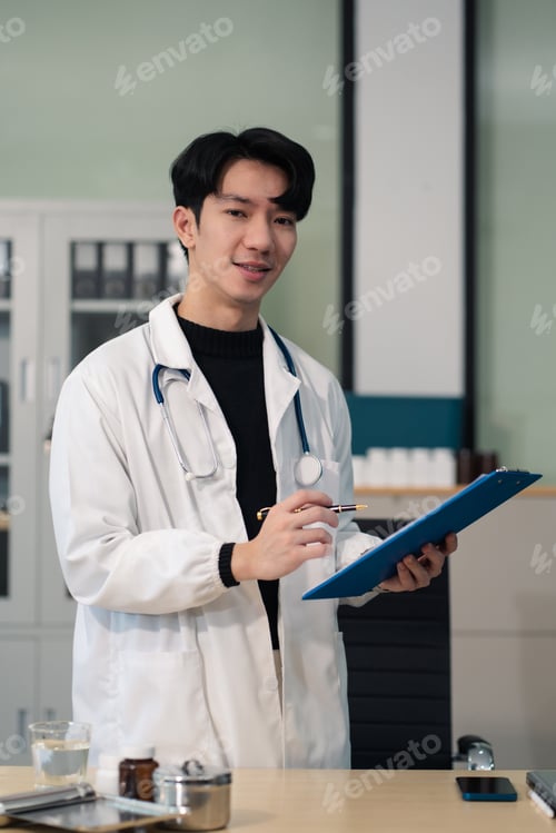 Preview: Successful medical doctor male. Health care.
