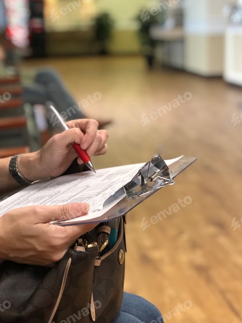 Preview: Filling out paperwork