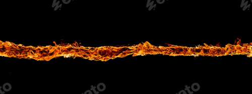 Preview: Blazing flames on black background