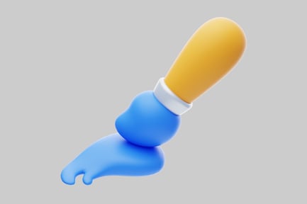 Preview: A stylized paintbrush.