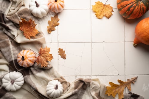 Preview: Cozy autumn flat lay