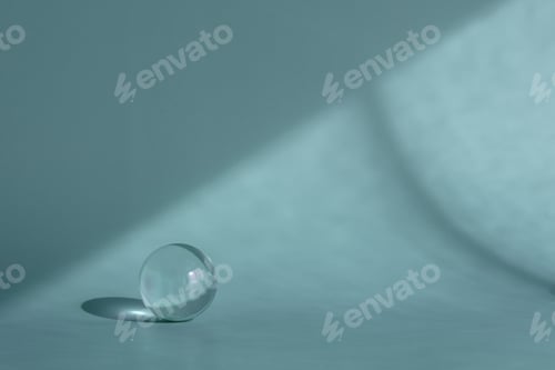 Preview: Cosmetic background for product presentation with room shadows and light from windows.