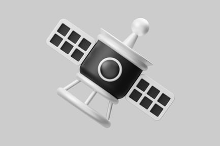 Preview: Simple cartoon space satellite