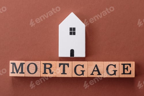 Preview: House, real estate or property bought with a mortgage, purchase or sale of apartments