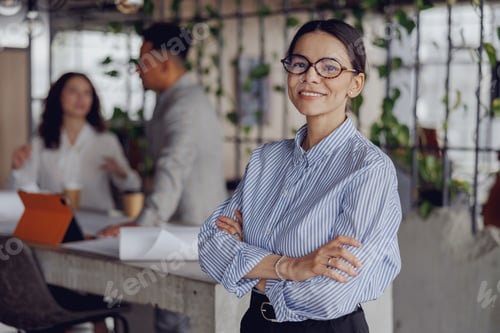 Preview: A Professional Woman in a Modern Office Setting Showcases Her Skills and Abilities Effectively