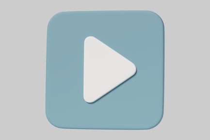 Preview: Abstract geometric composition with blue and white shapes