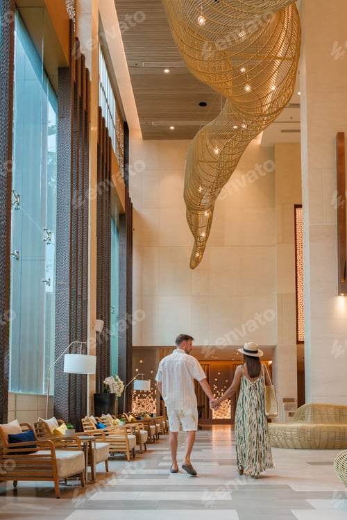 Preview: hotel lobby of a luxury hotel in Thailand