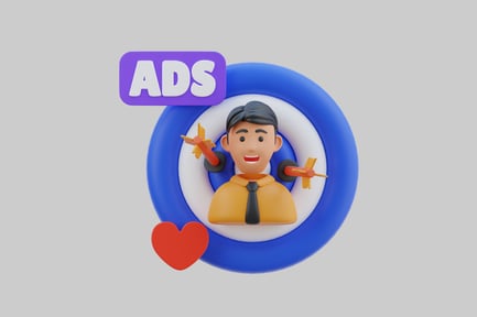 Preview: Advertising target hit businessman cartoon