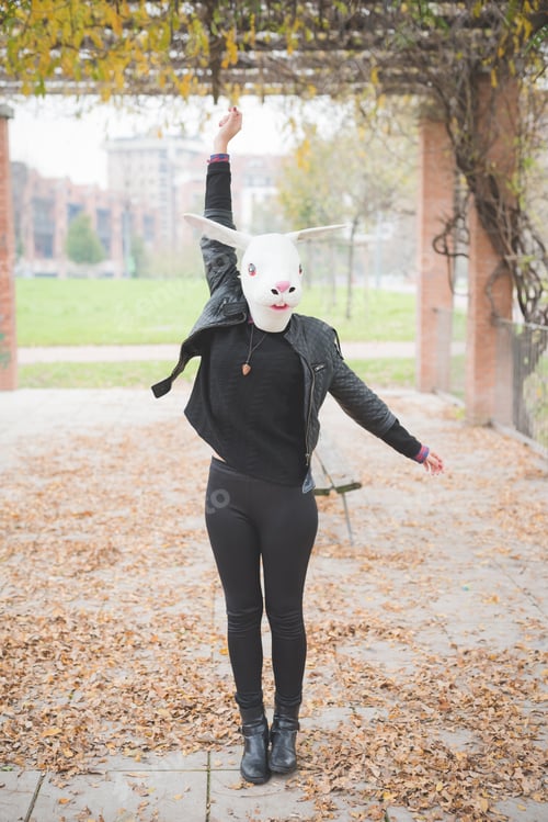 Preview: rabbit mask woman