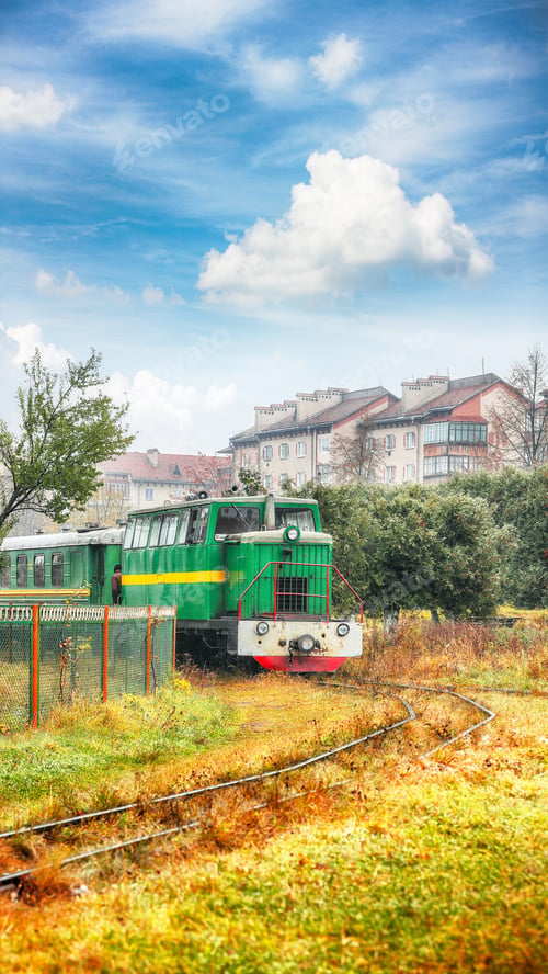 Preview: Train on narrow gauge railway in Ukraine