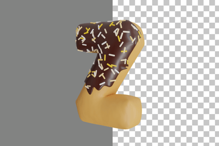 Preview: Donut Letter Z 3D Icon