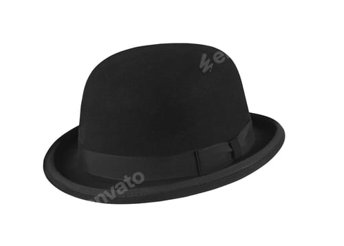 Preview: Black hat on the white background
