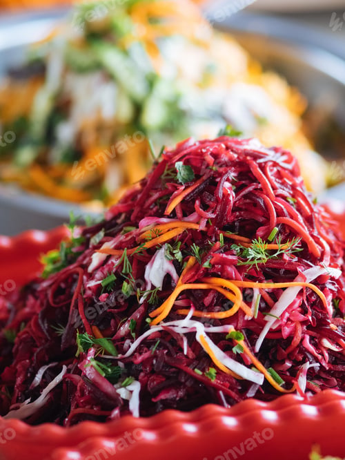 Preview: Pickled vegetables on food market