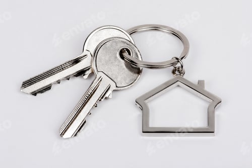 Preview: House keys with house keychain