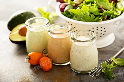 Preview: Homemade ranch dressing variety in small jars