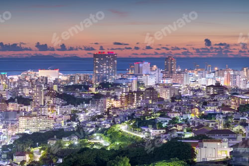Preview: Naha, Okinawa, Japan Downtown City Skyline