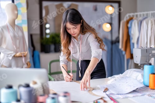 Preview: Young professional clothes fashion textile creative thinking designer