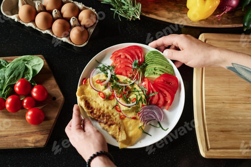 Preview: Male Hands Holding Dish