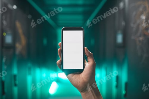 Preview: Network Engineer Holding Smartphone
