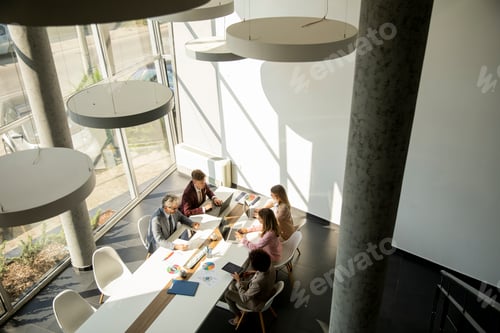 Preview: Multiethnic business people working together in the office