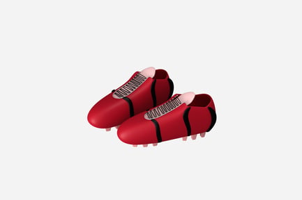 Preview: Modern Football Boots 3D Illustration