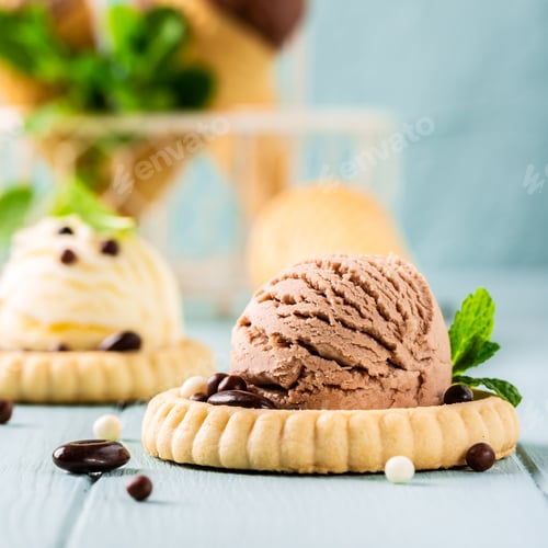 Preview: Homemade coffee and chocolate ice cream