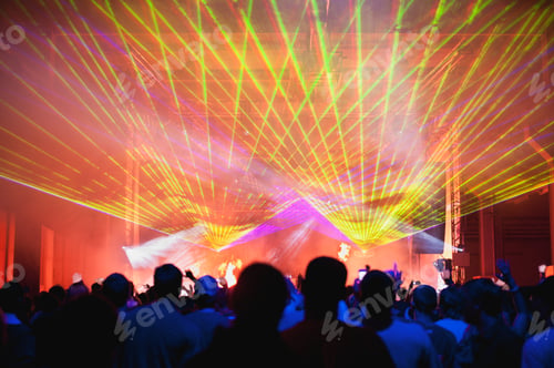 Preview: laser lights during concert
