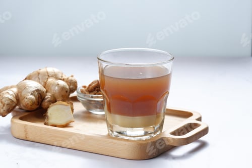 Preview: bandrek Sundanese hot drink of herbal tea.made of a mixture of ginger water, palm sugar and Sweetene