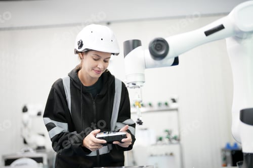 Preview: Business industry innovation technology, people with tech Innovation technological progress concept.