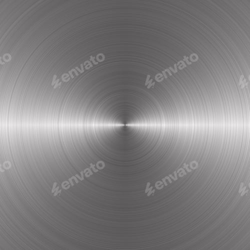 Preview: silver circular metal plate