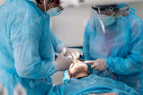 Preview: Dentist Doing Surgery Procedure