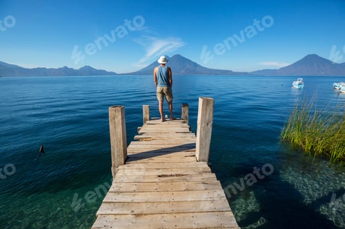 Preview: Tourist on Atitlan lake