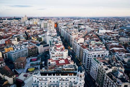 Preview: Panoramic view of the Madrid city. Spain.