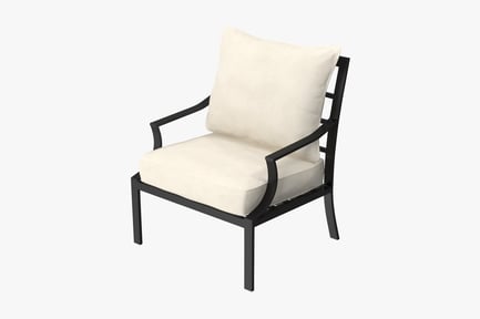 Preview: Outdoor Patio Armchair with Cushions