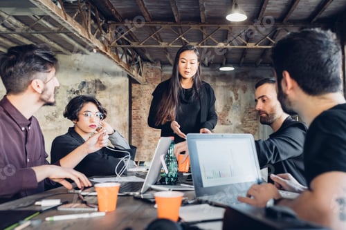 Preview: Designers having meeting in studio