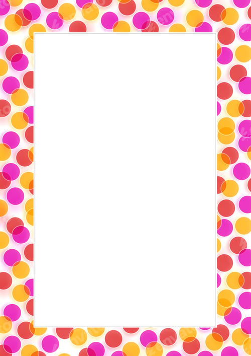Preview: Pink Yellow Red Circle Frame