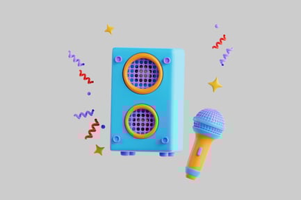 Preview: Celebration speaker and microphone