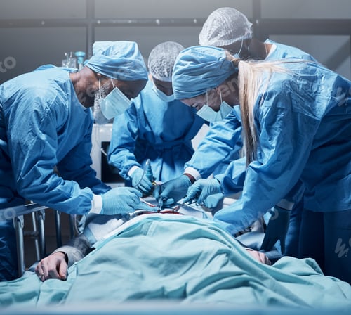 Preview: Medical Team Performing Operation in Hospital Operating Room