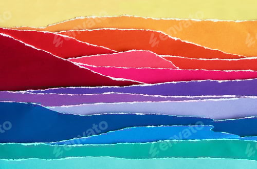 Preview: Zine collage seascape artwork from textured paper