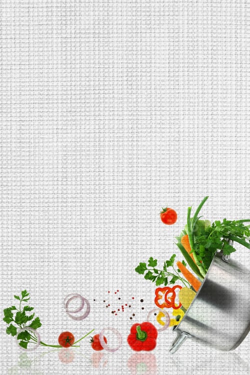 Preview: Recipe template. Fresh vegetables on fabric texture