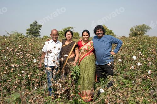 Preview: Indian farmer family in their farm