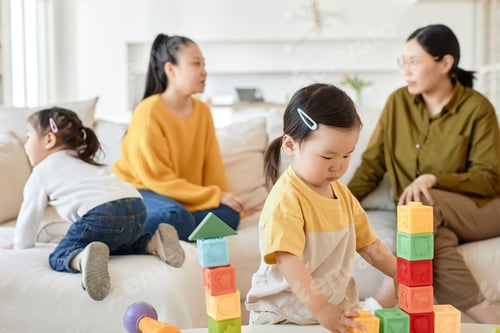 Preview: Children playing toys at home