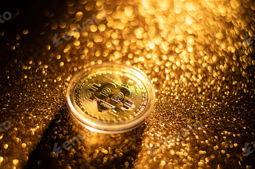 Preview: Cryptocurrency logo of BTC coin