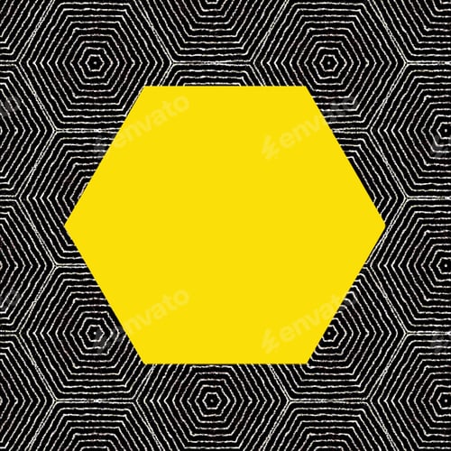 Preview: Hexagon background with space for copy