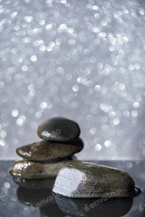 Preview: stone podium with water