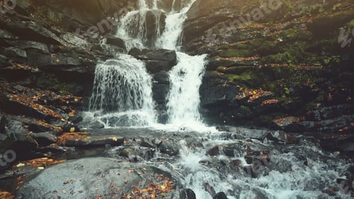 Preview: Pure wild highland waterfall creek stony ground