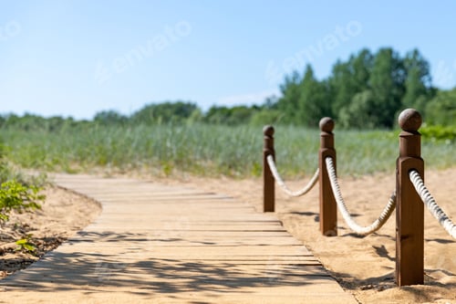 Preview: Ecological hiking trail in the national park through sand dunes, beach, sedge thickets and plants