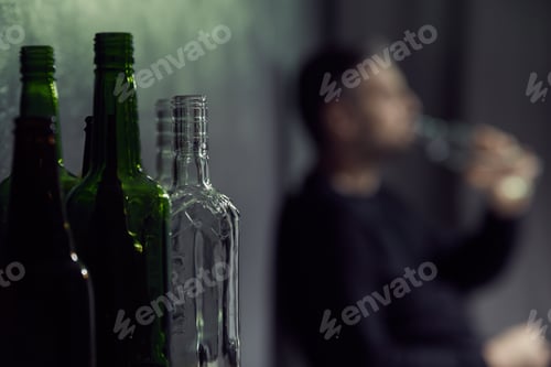 Preview: Empty bottles of alcohol